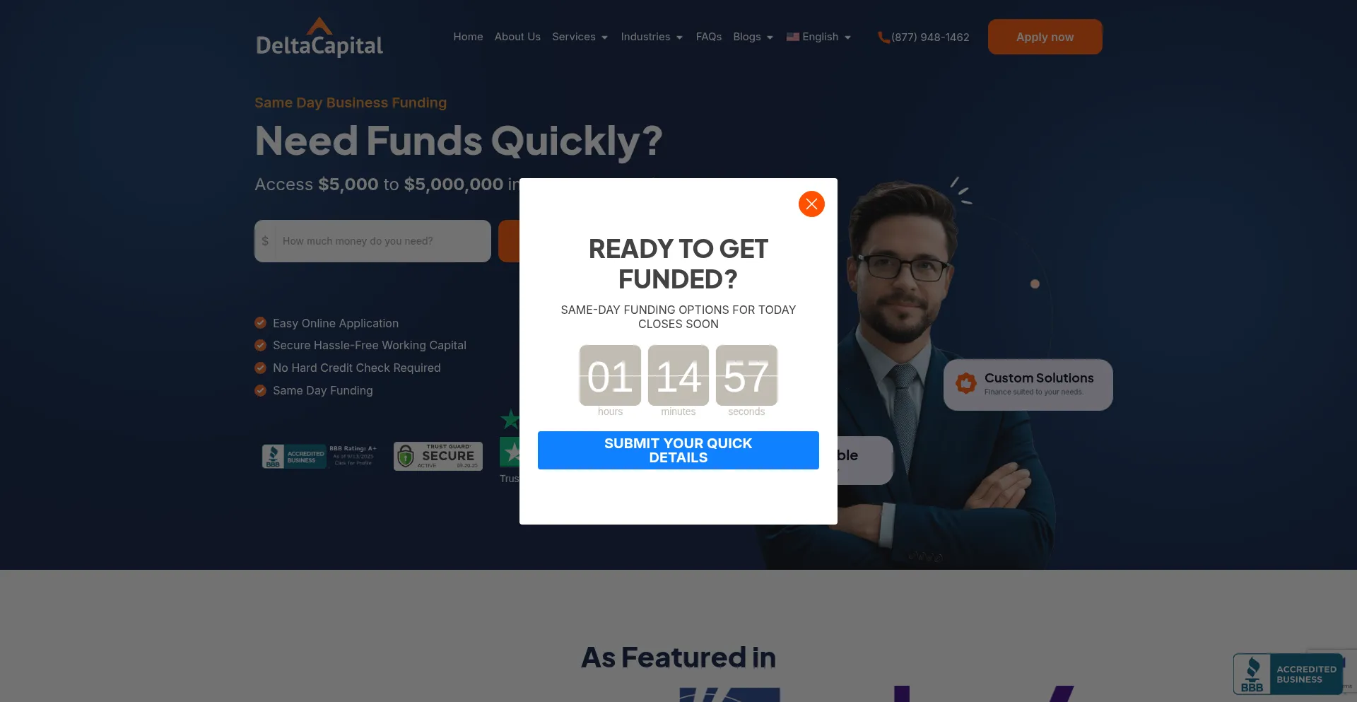 Deltacapitalgroup.com Screenshot