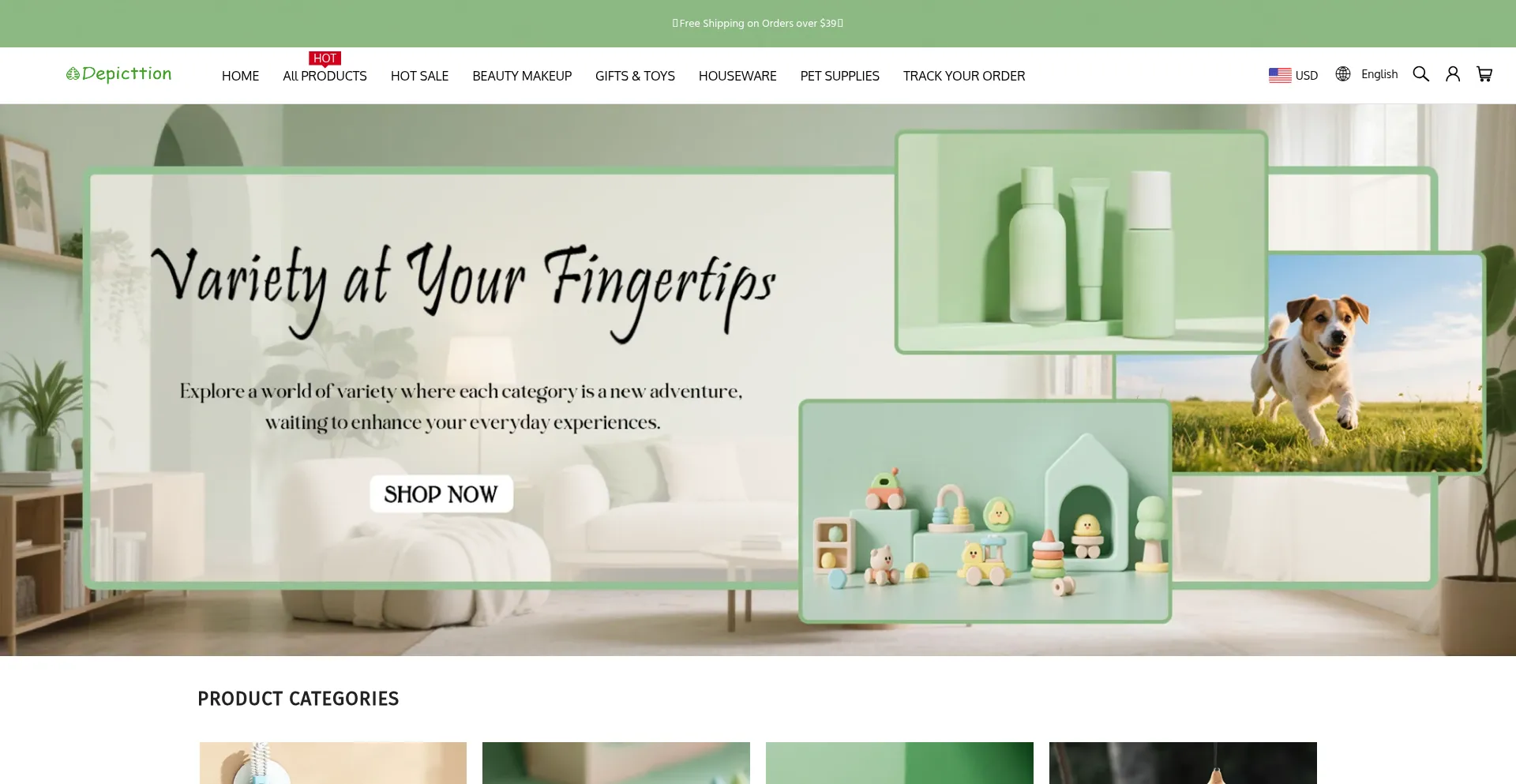 Depicttion.com Screenshot