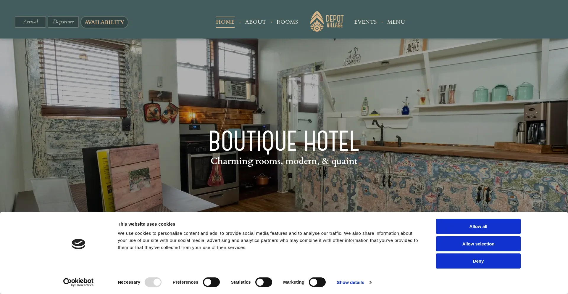 Website screenshot of Depotvillage.com