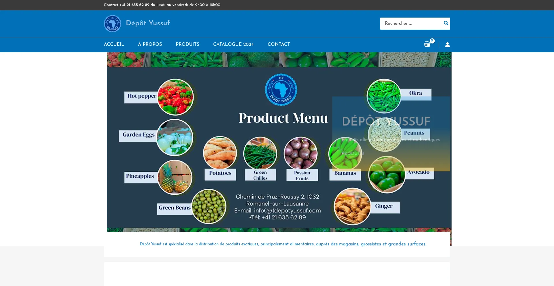 Website screenshot of Depotyussuf.com