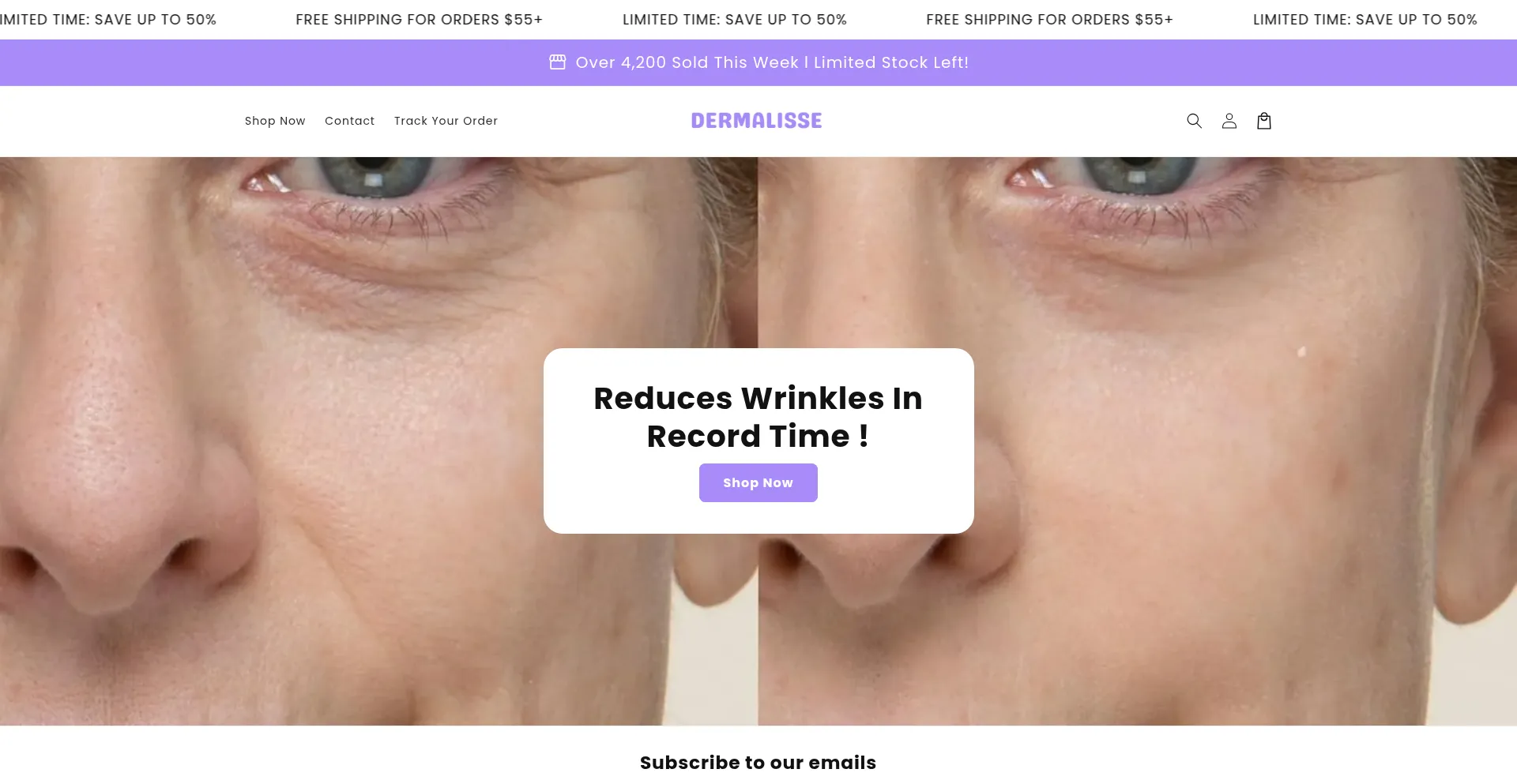Dermalisseofficial.com Screenshot