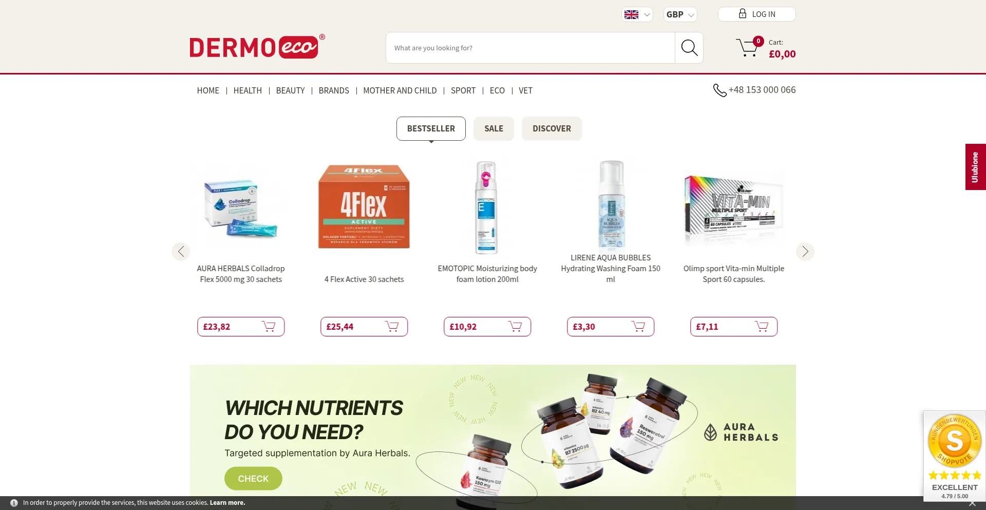 Dermoeco.com Screenshot