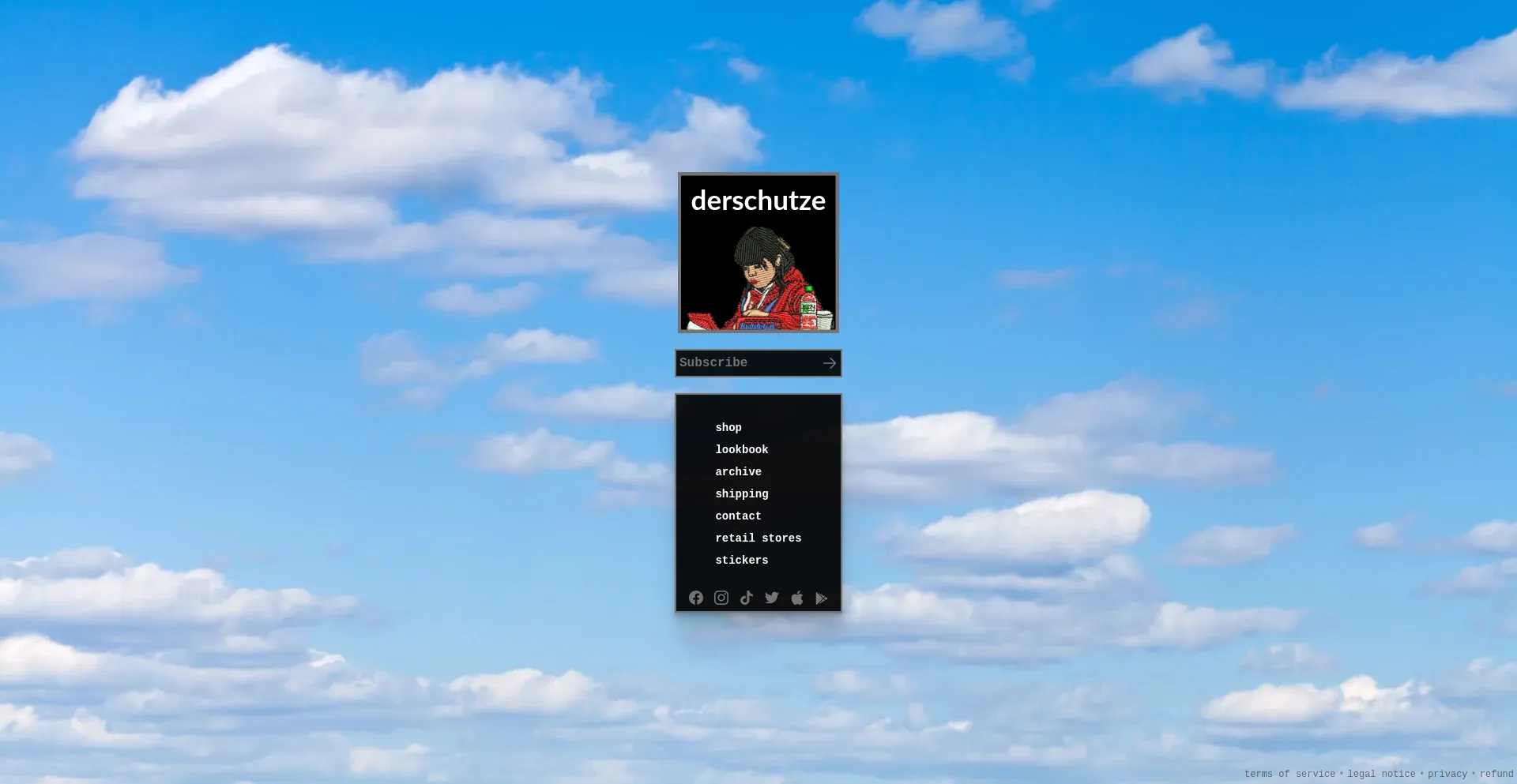 Website screenshot of Derschutze.com