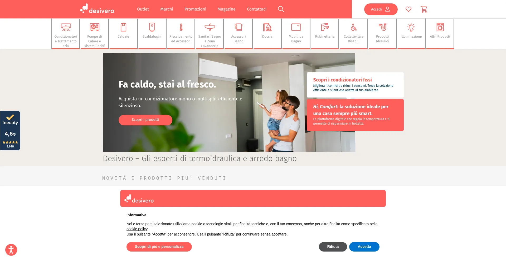 Website screenshot of Desivero.com