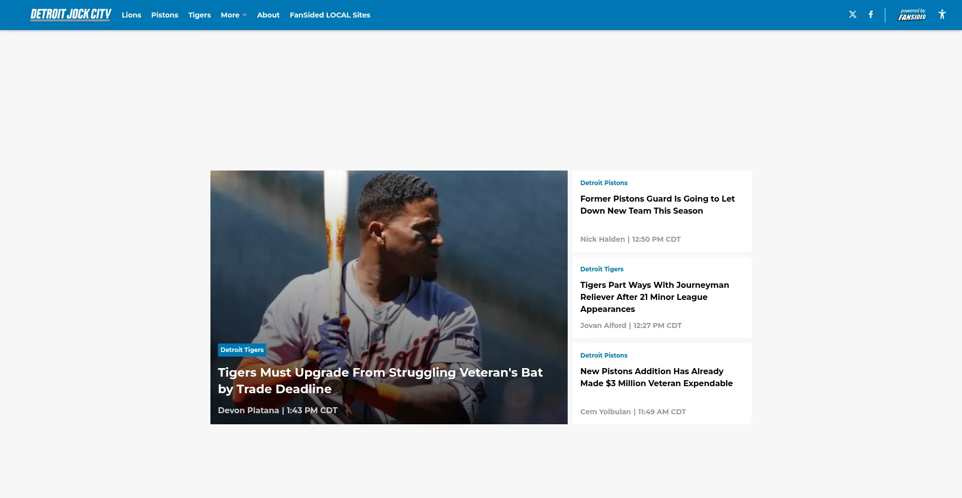 Website screenshot of Detroitjockcity.com