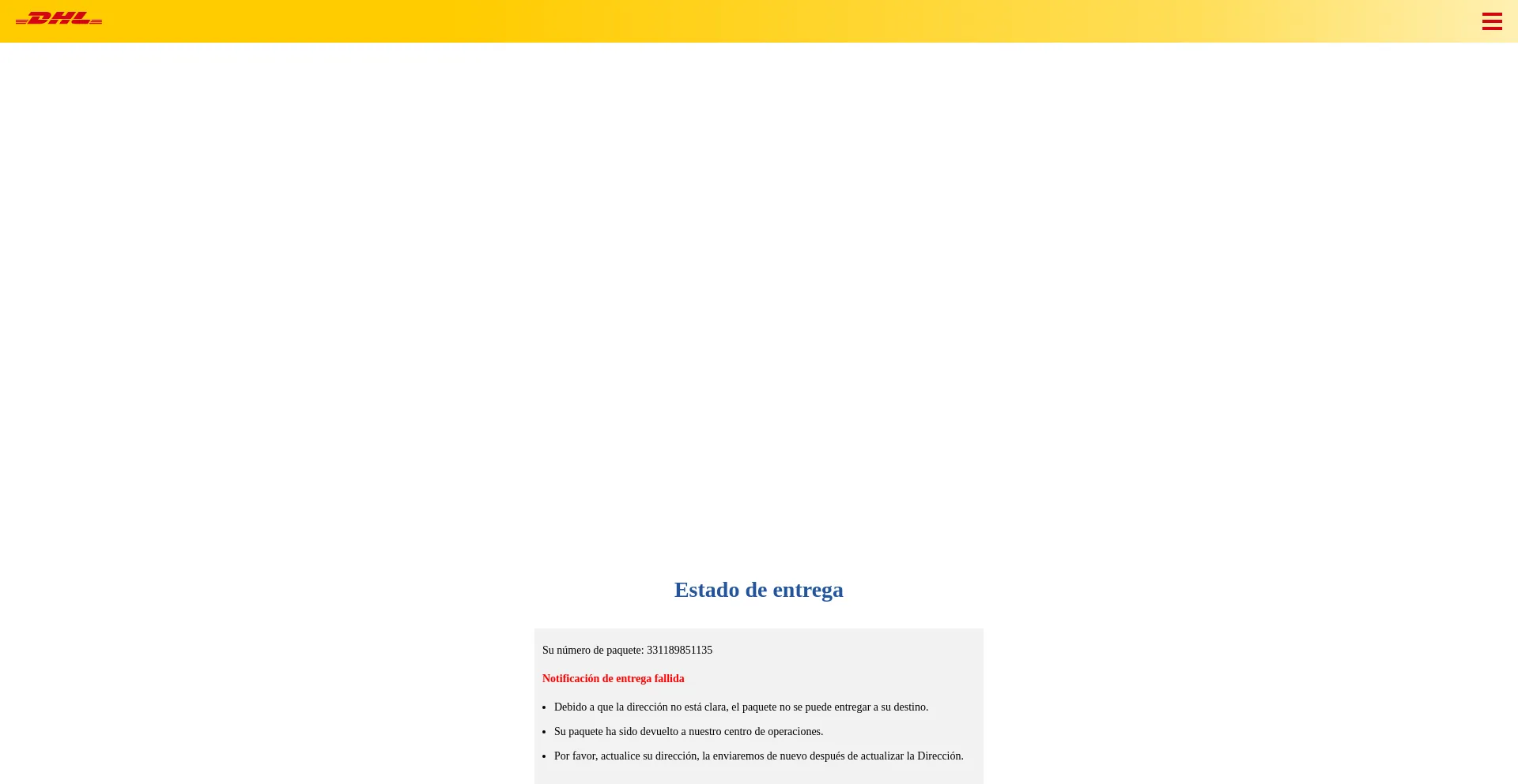 Website screenshot of Dhlex.top