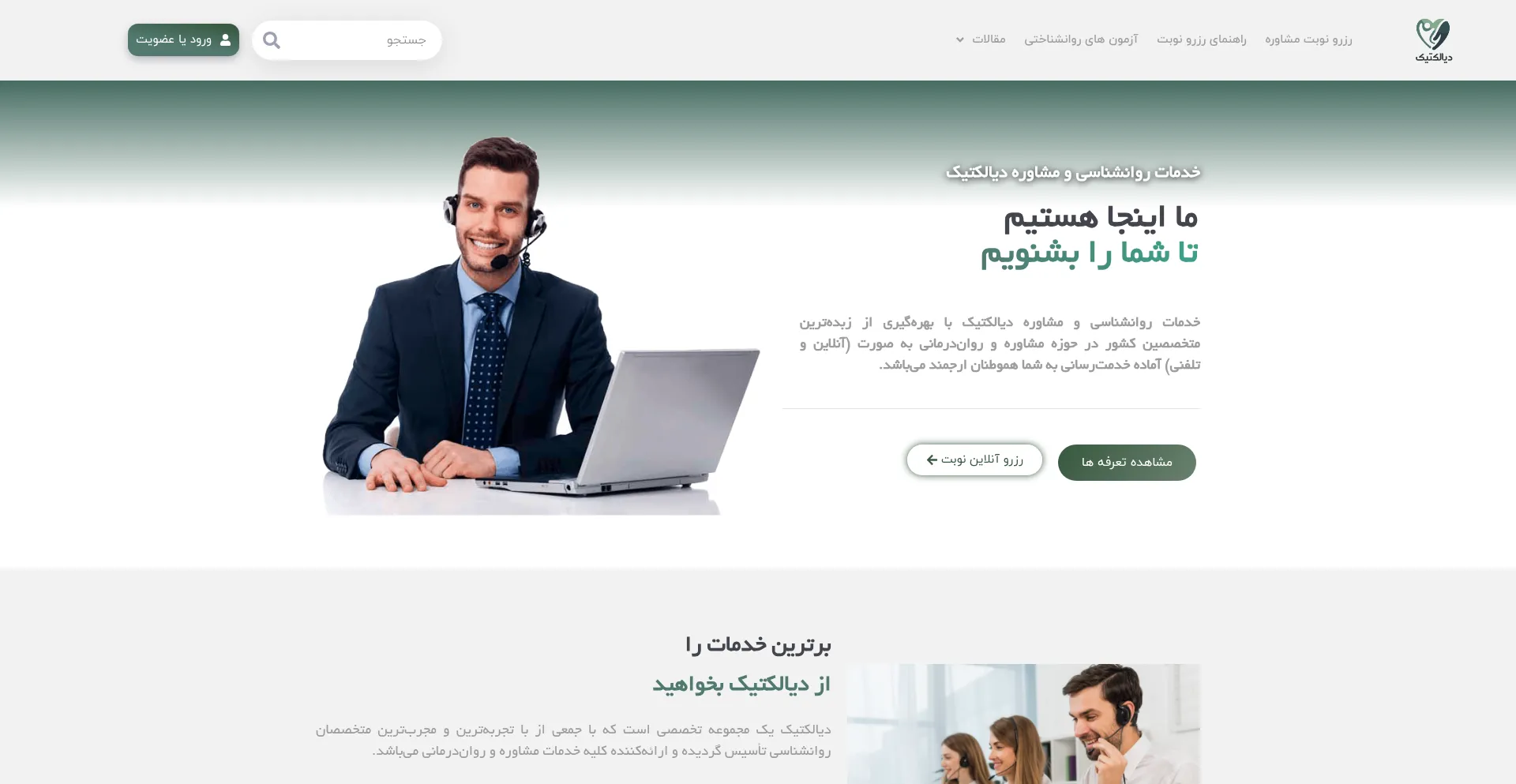 Website screenshot of Dialectichub.com