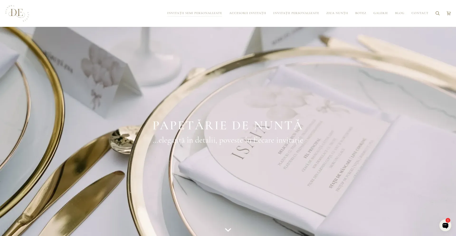 Website screenshot of Diandraevents.ro