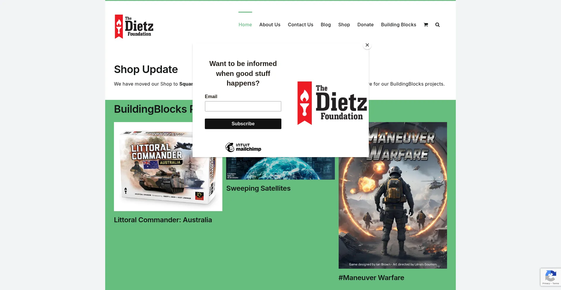 Dietzfoundation.org Screenshot