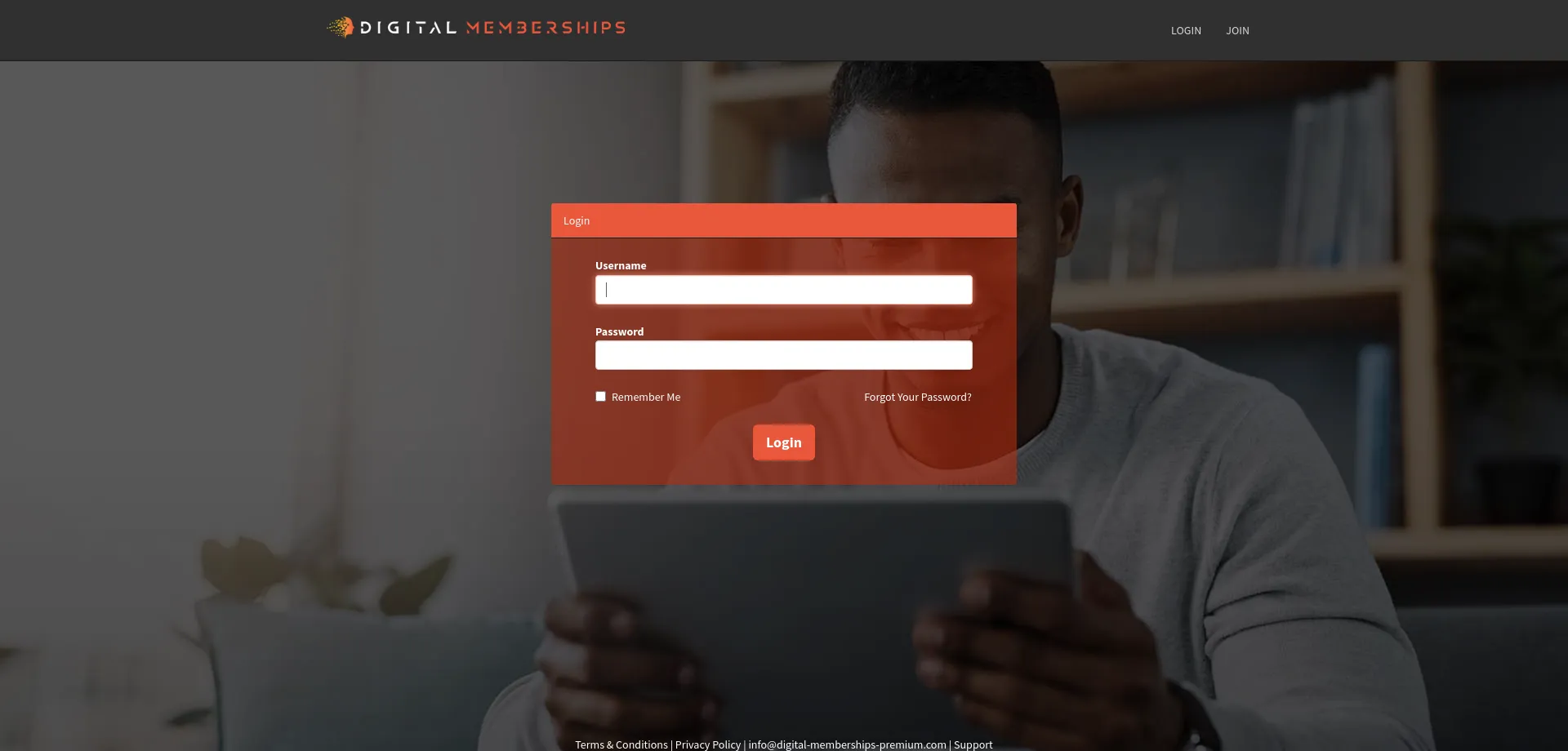 Website screenshot of Digital-memberships-premium.com