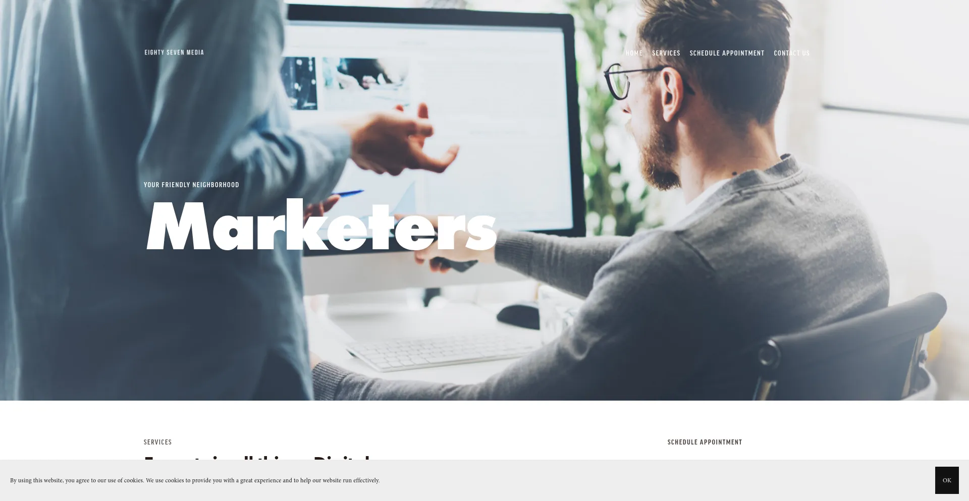 Website screenshot of Digitalagemarketing.net