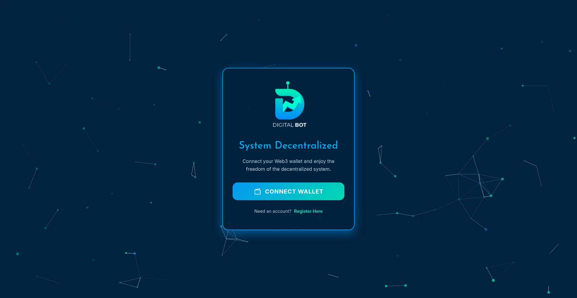 Website screenshot of Digitalbot.app