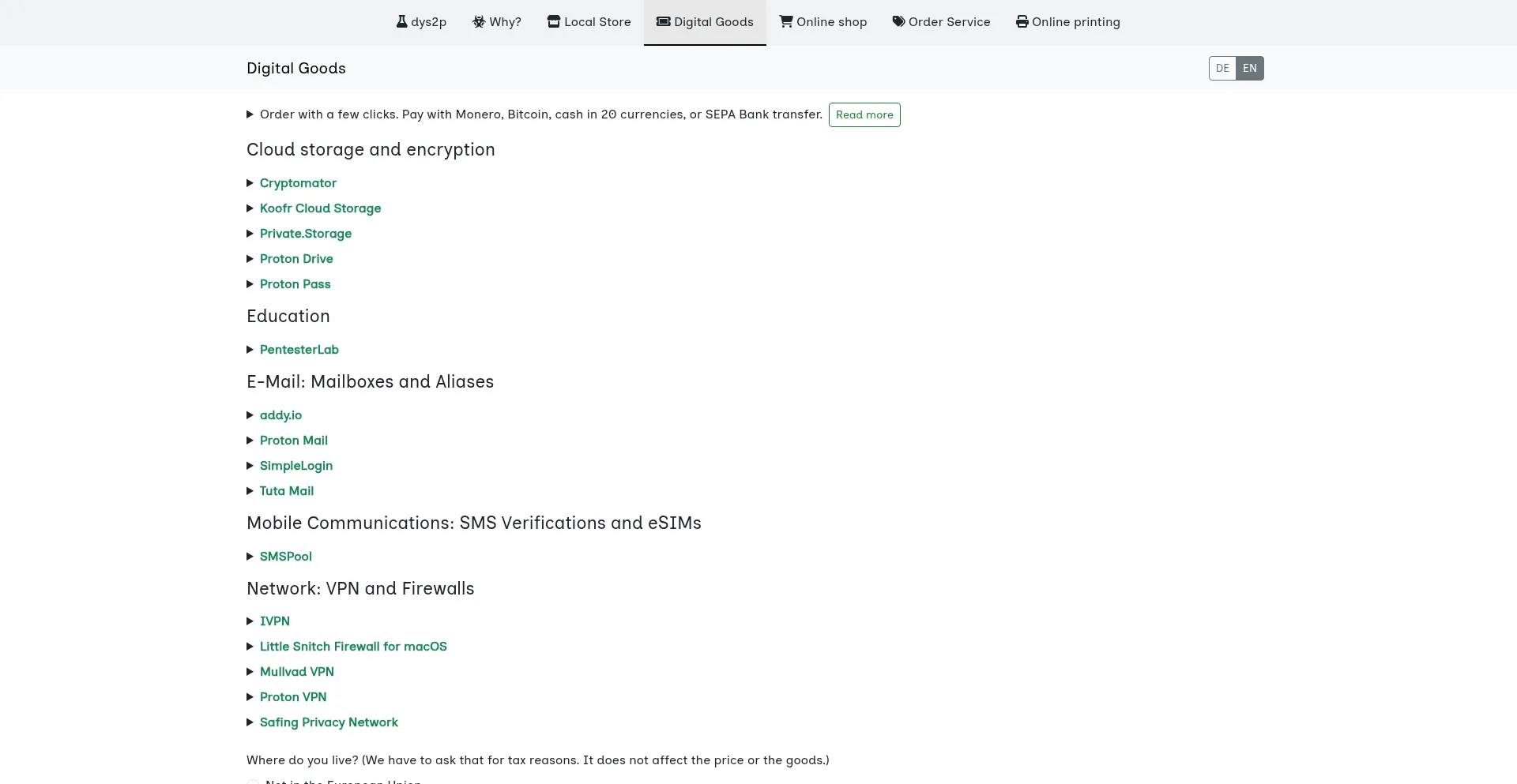 Digitalgoods.proxysto.re Screenshot