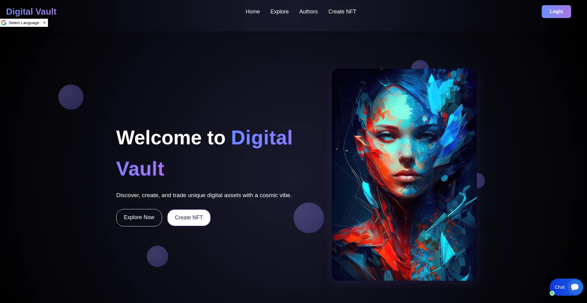 Website screenshot of Digitalvaultix.com