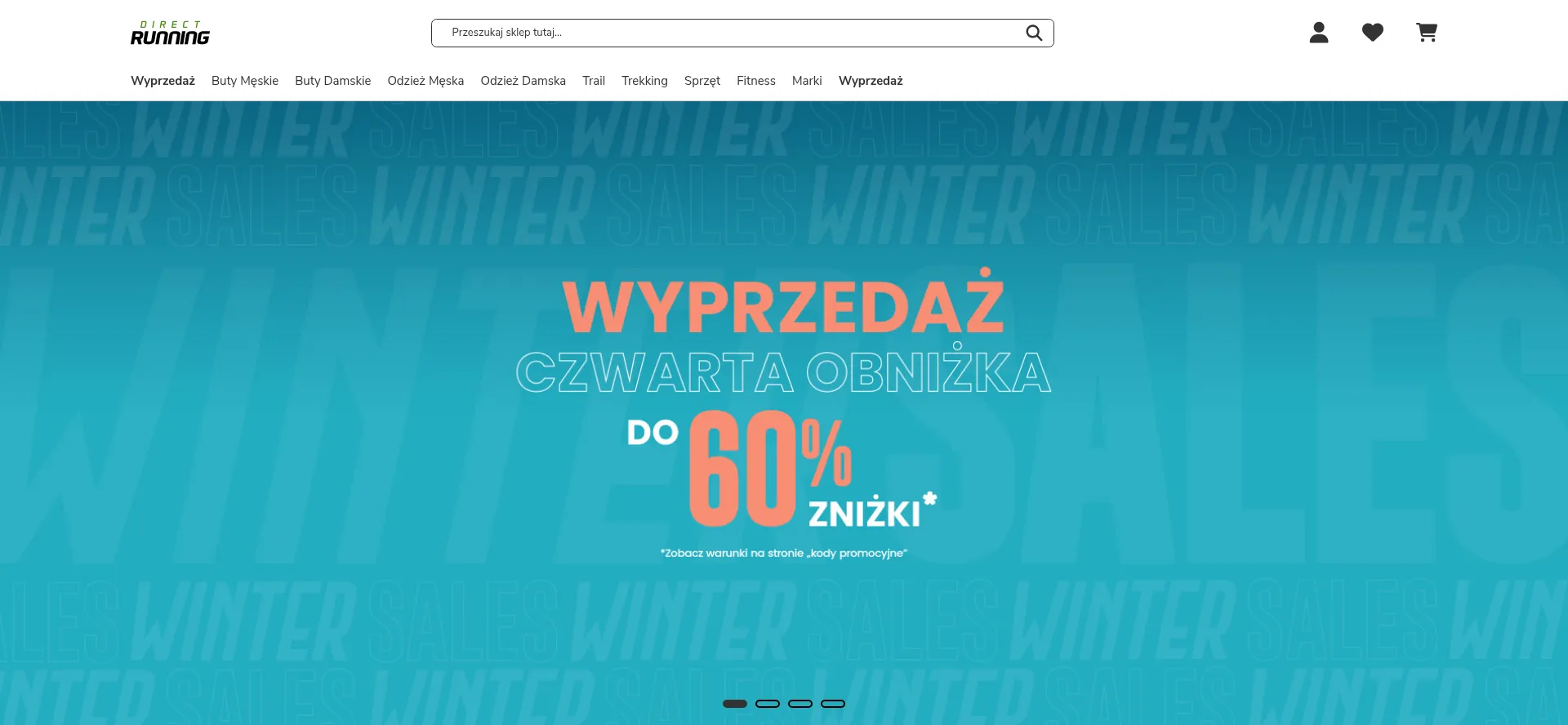 Website screenshot of Direct-running.pl