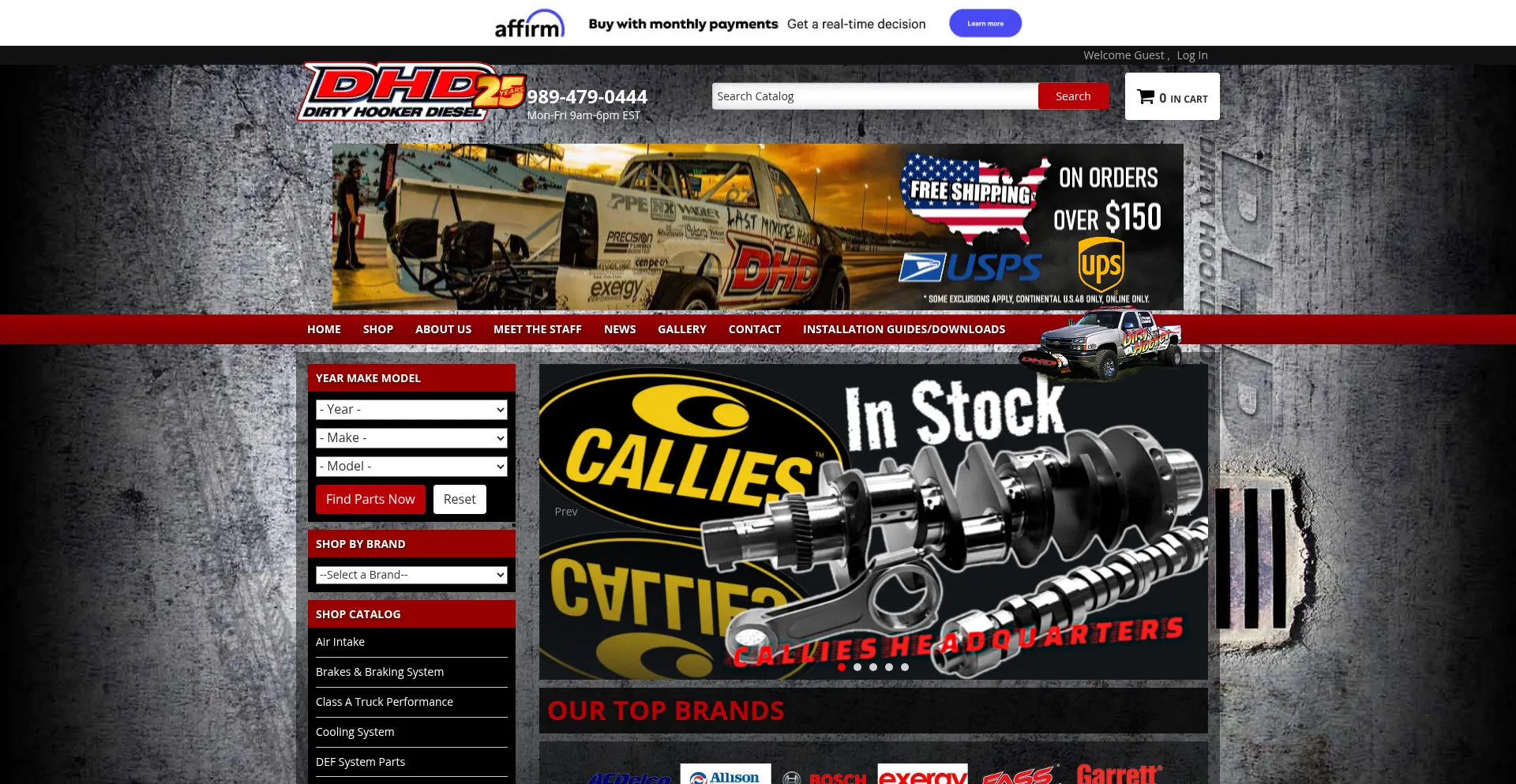 Website screenshot of Dirtyhookerdiesel.com