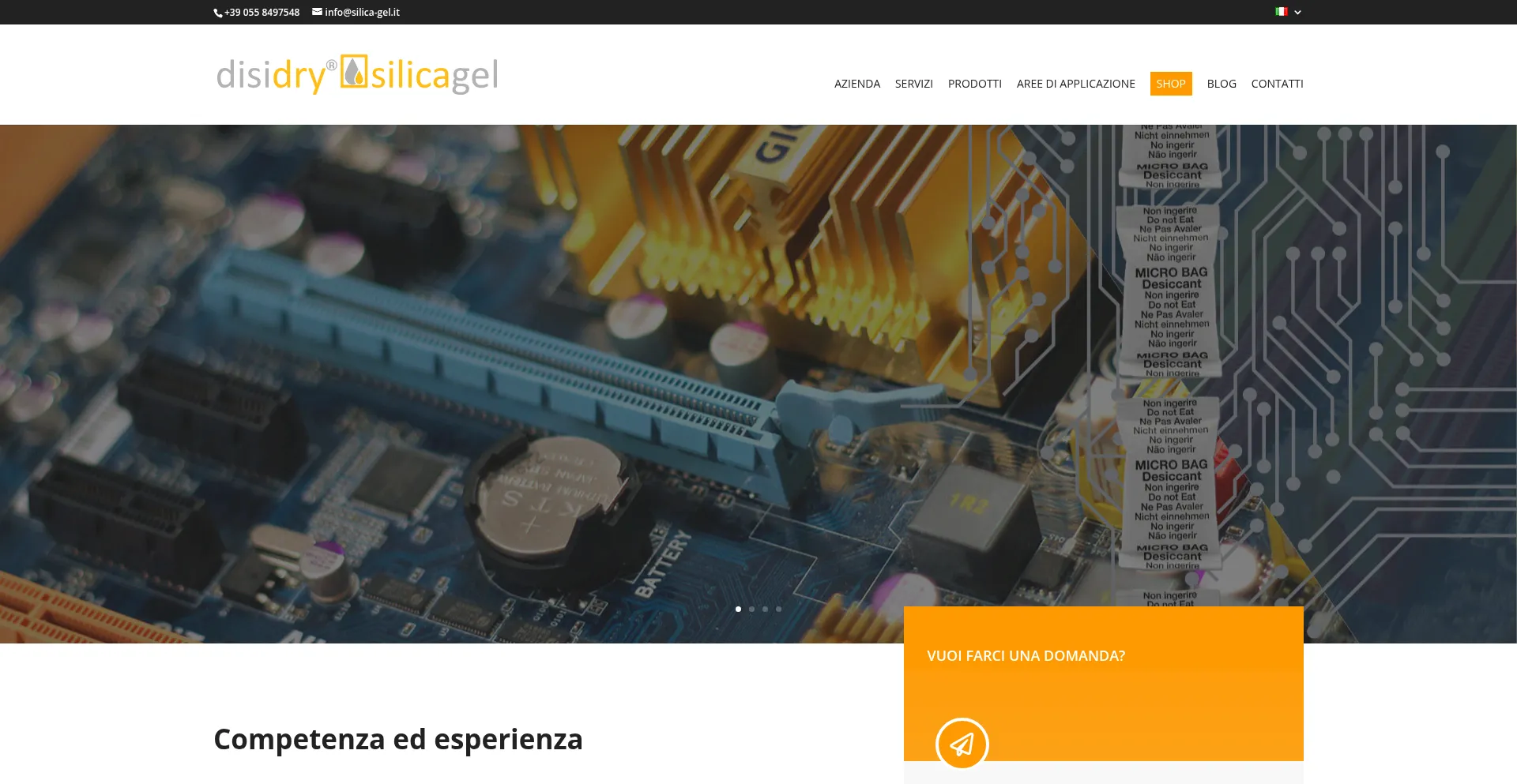 Website screenshot of Disidry.it