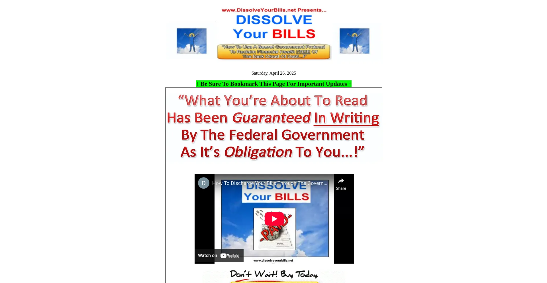 Dissolveyourbills.net