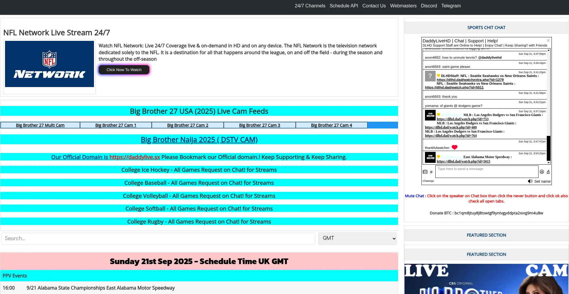 Dlhd.click Screenshot