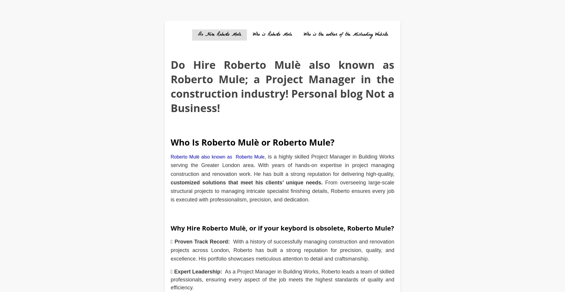 Do-hire-roberto-mule.com