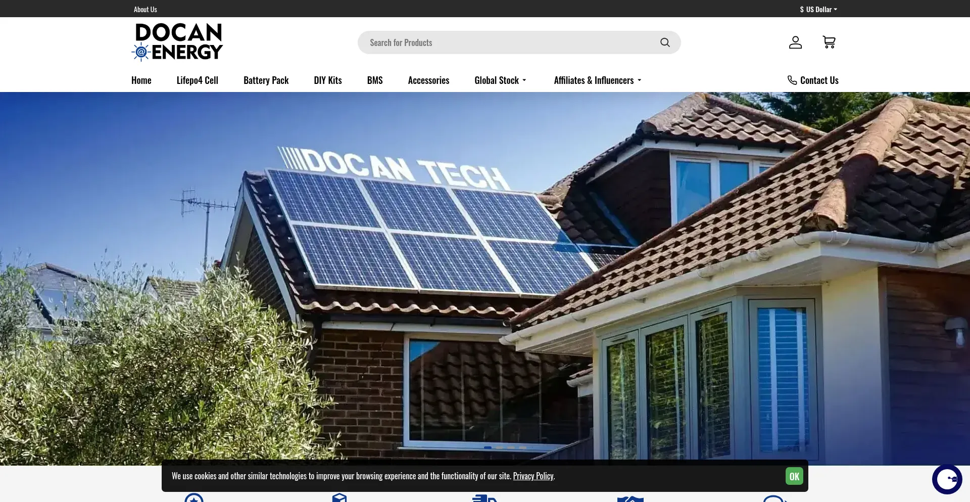 Website screenshot of Docantech.com