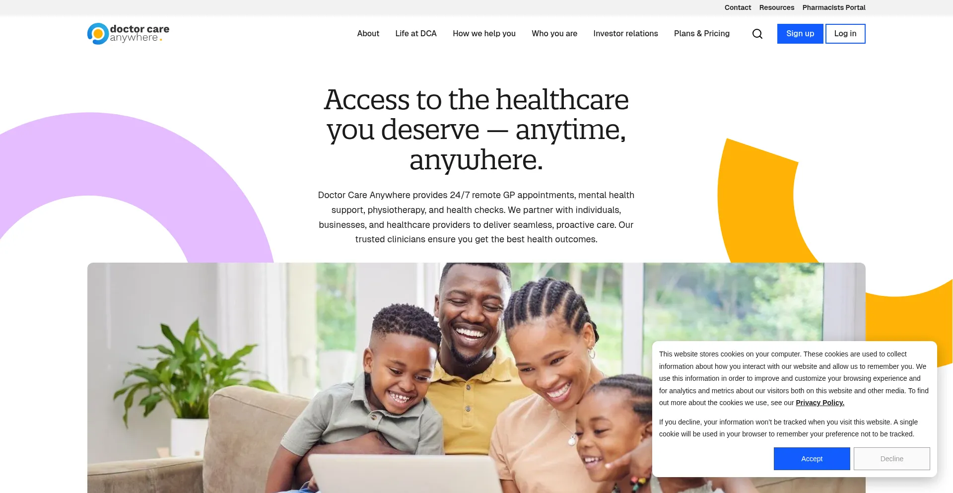 Doctorcareanywhere.com Screenshot