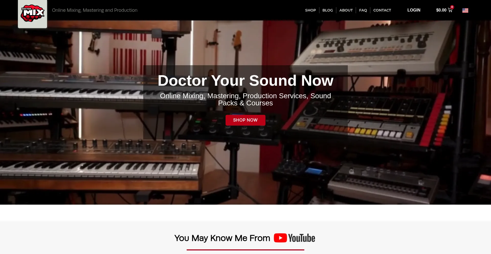Website screenshot of Doctormix.com