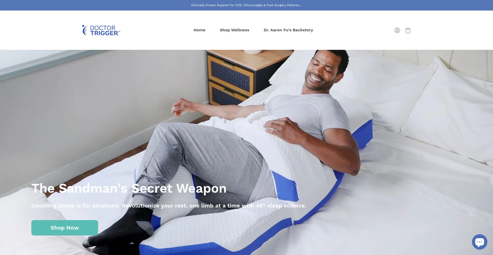 Website screenshot of Doctortrigger.com