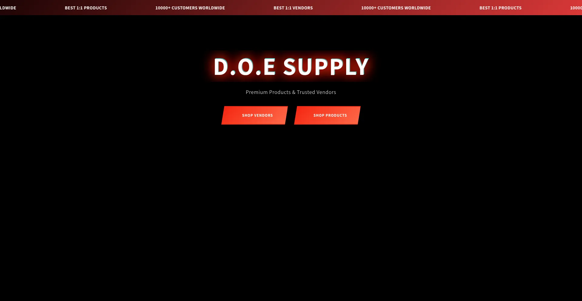 Doesupply.store Screenshot