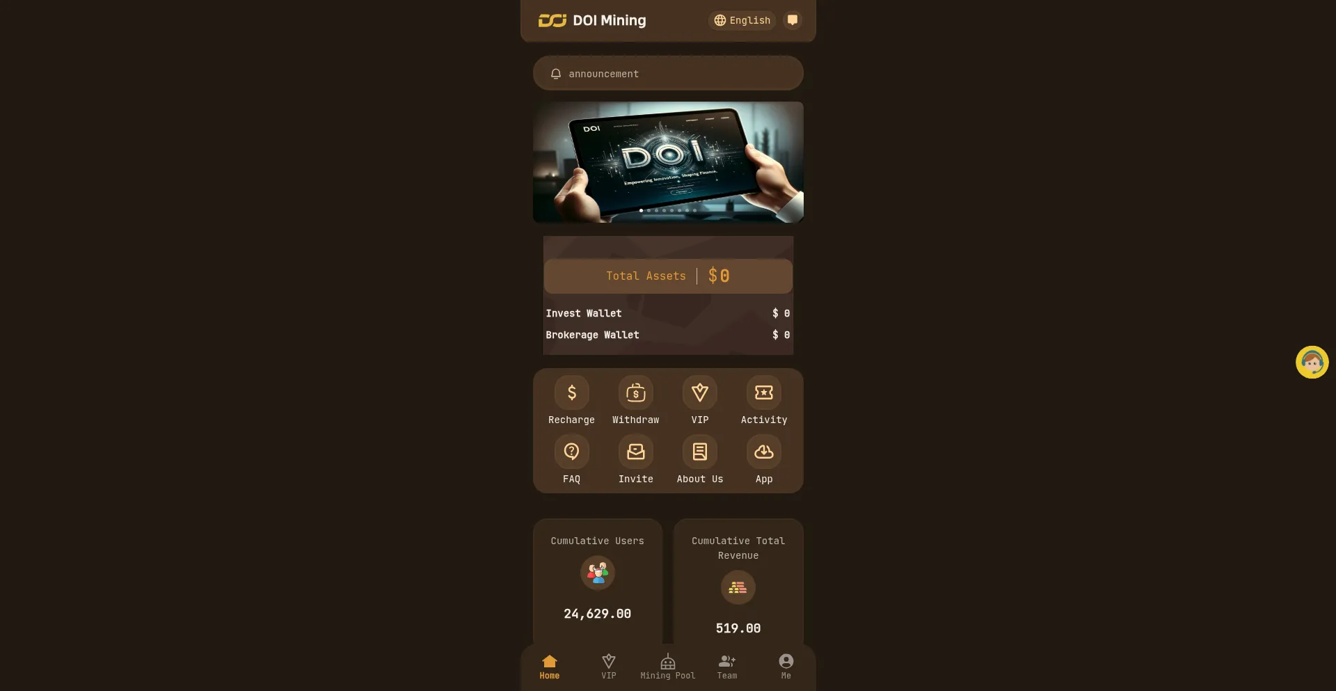 Website screenshot of Doiai.vip
