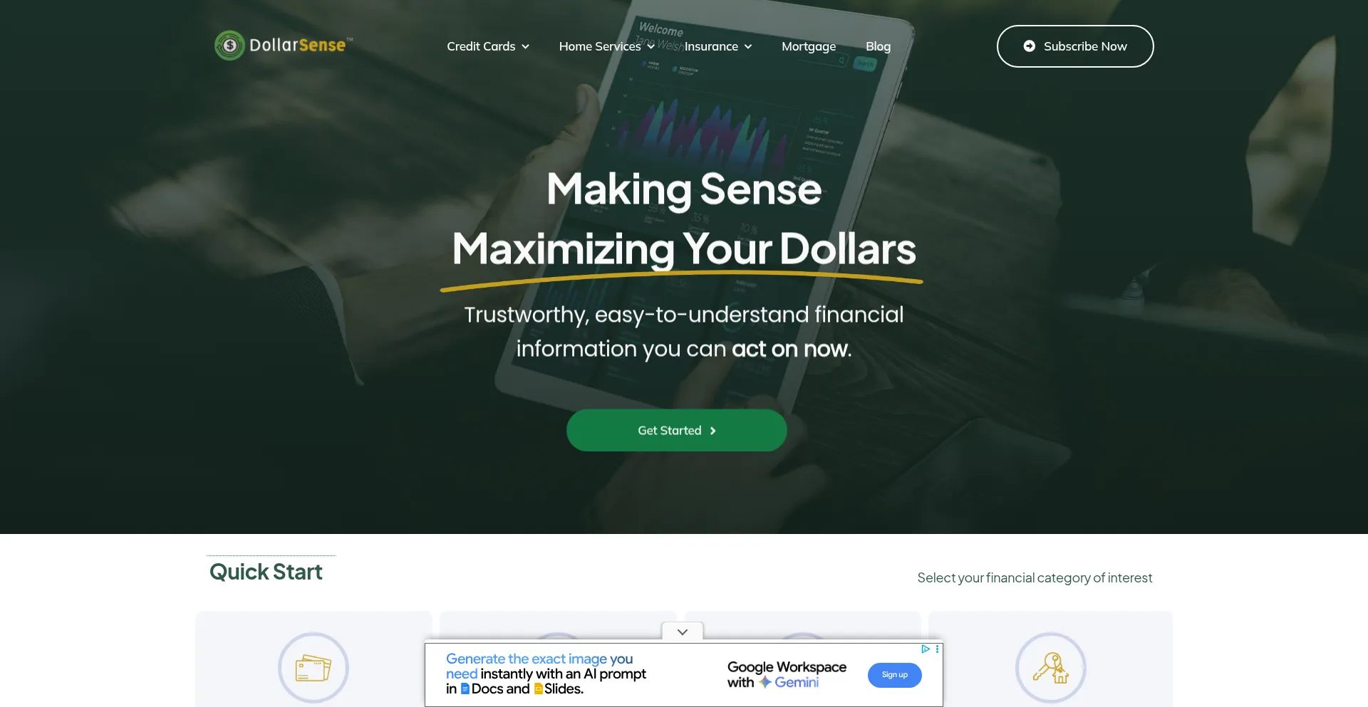 Dollar-sense.com Screenshot