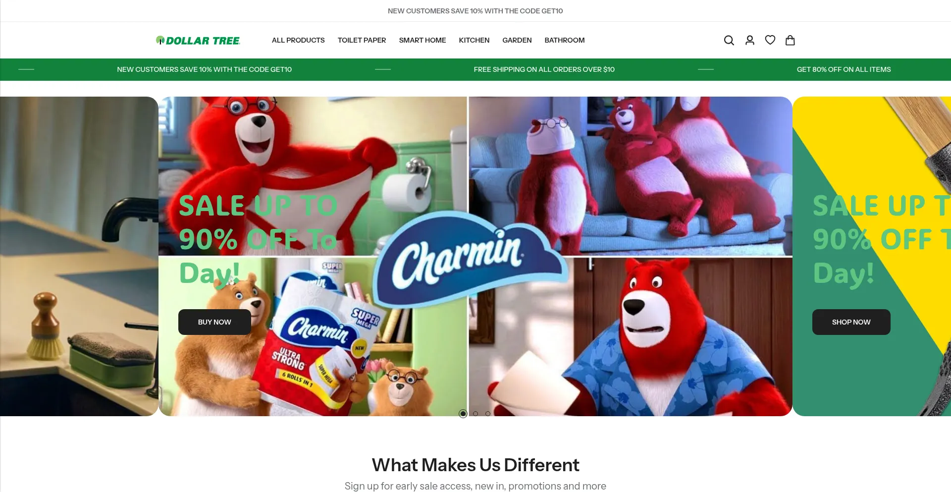 Website screenshot of Dollartreewholesale.store