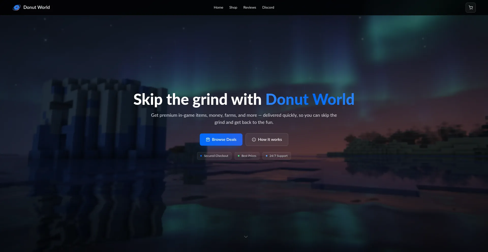 Donutworld.shop Screenshot