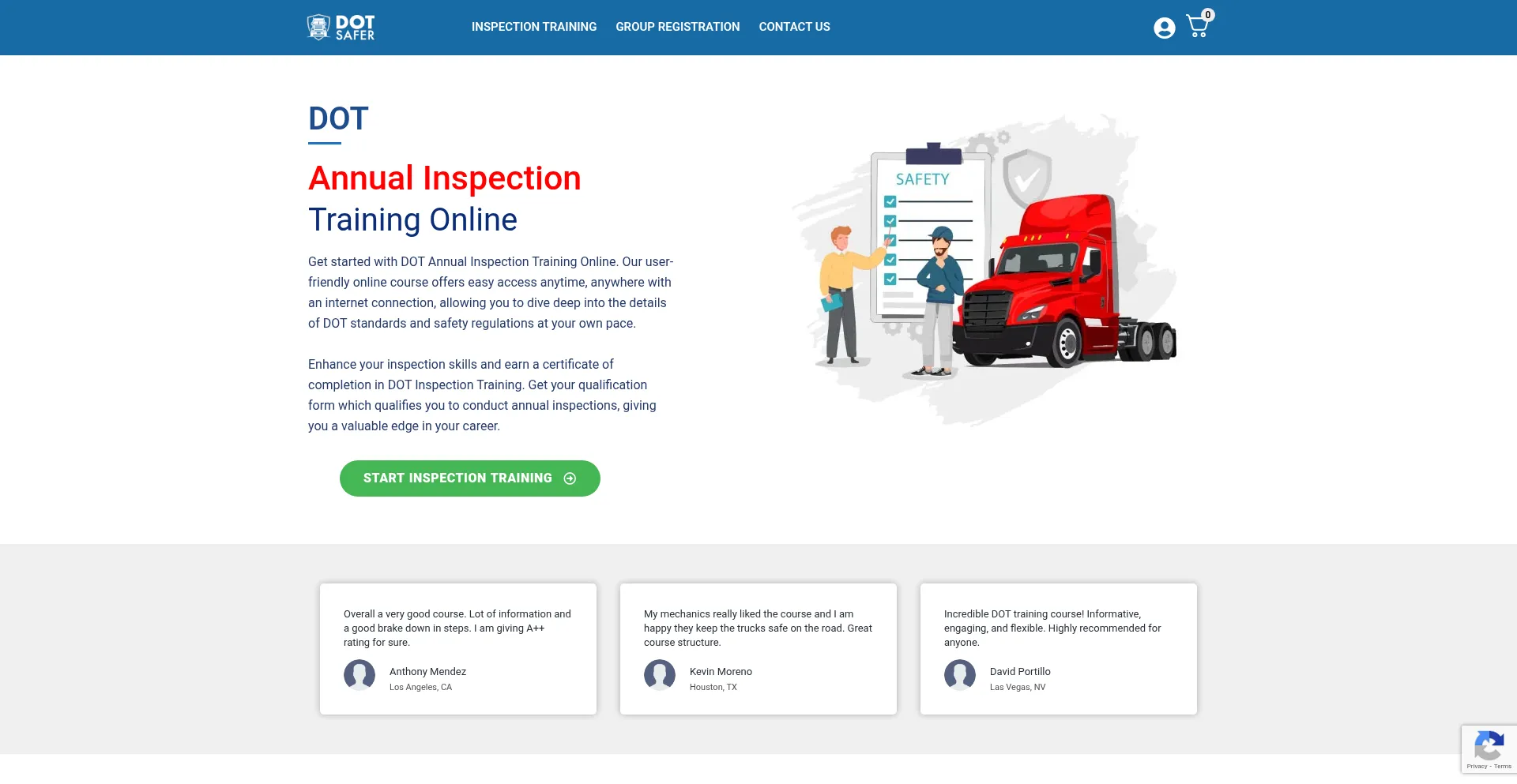 Website screenshot of Dotsafer.com