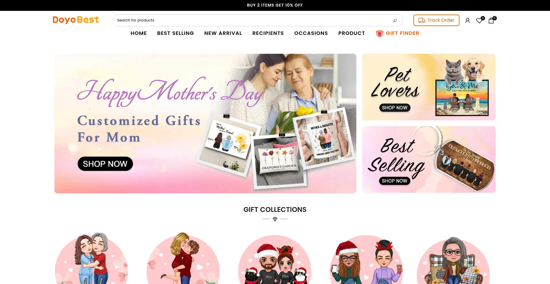 Website screenshot of Doyobest.com