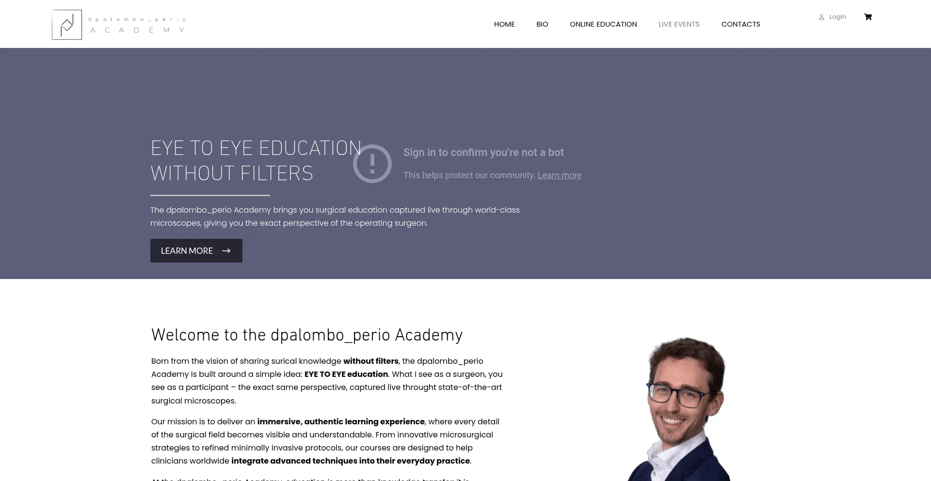 Dpalombo-perio.academy Screenshot