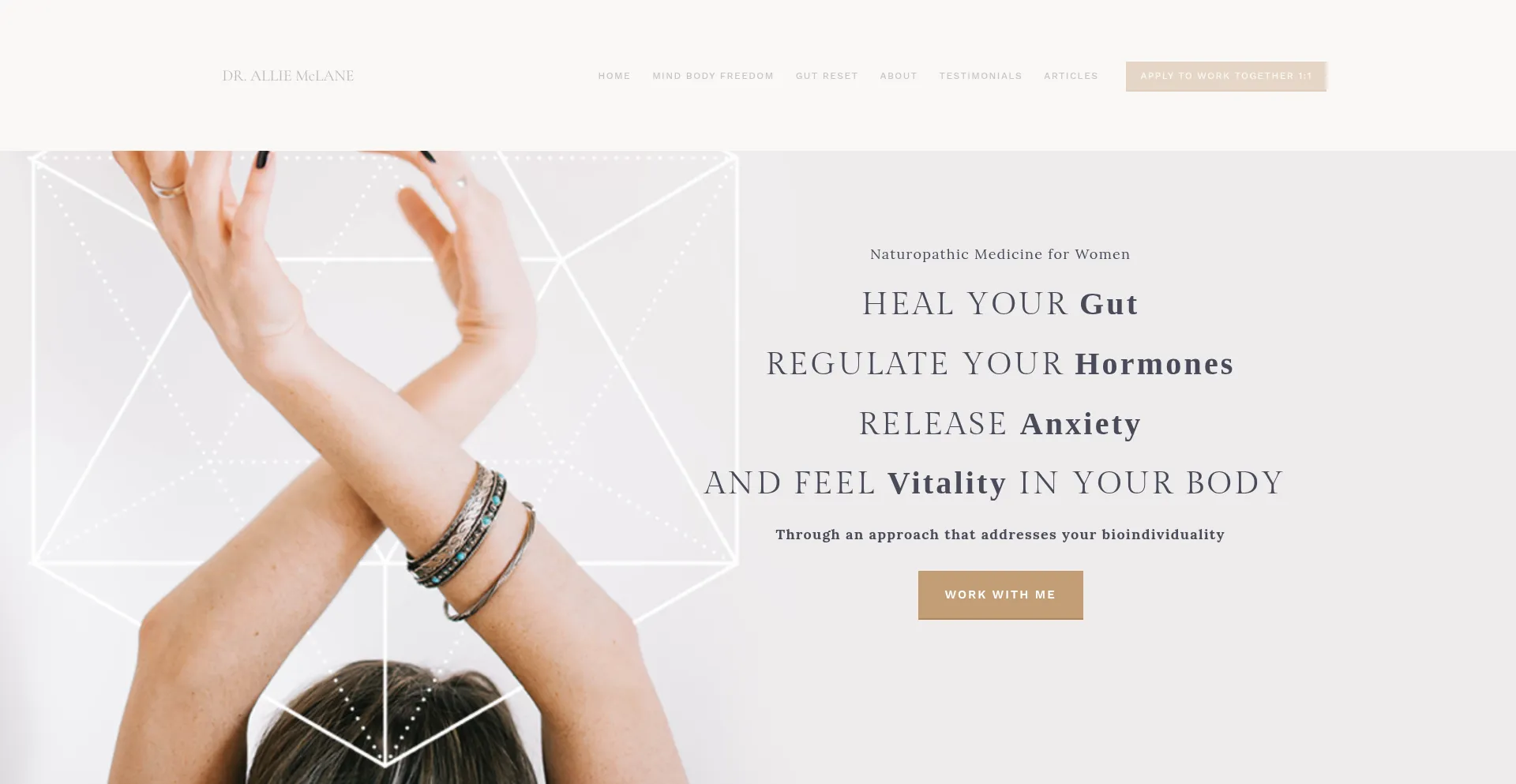 Website screenshot of Dralliemclane.com