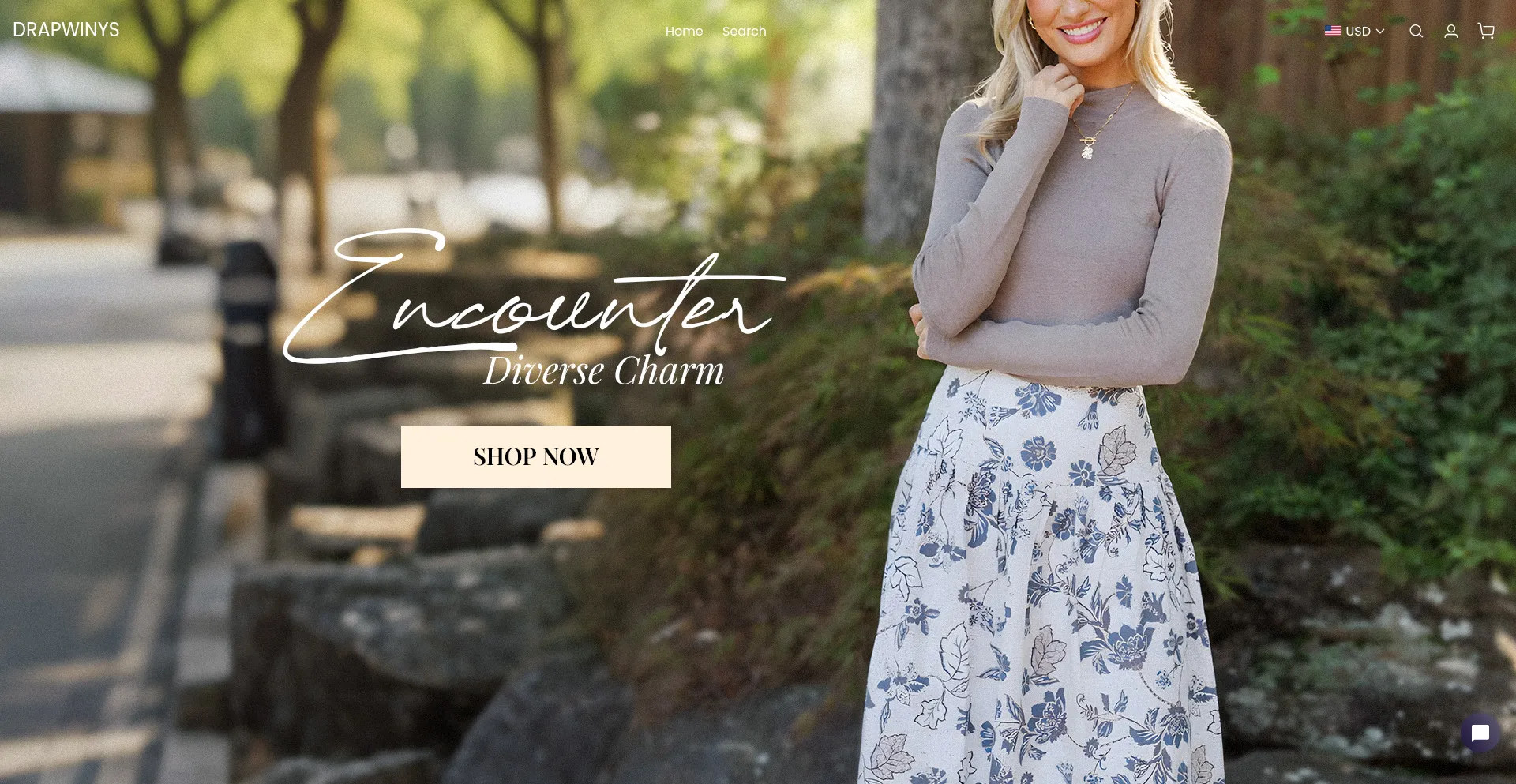 Website screenshot of Drapwinys.com