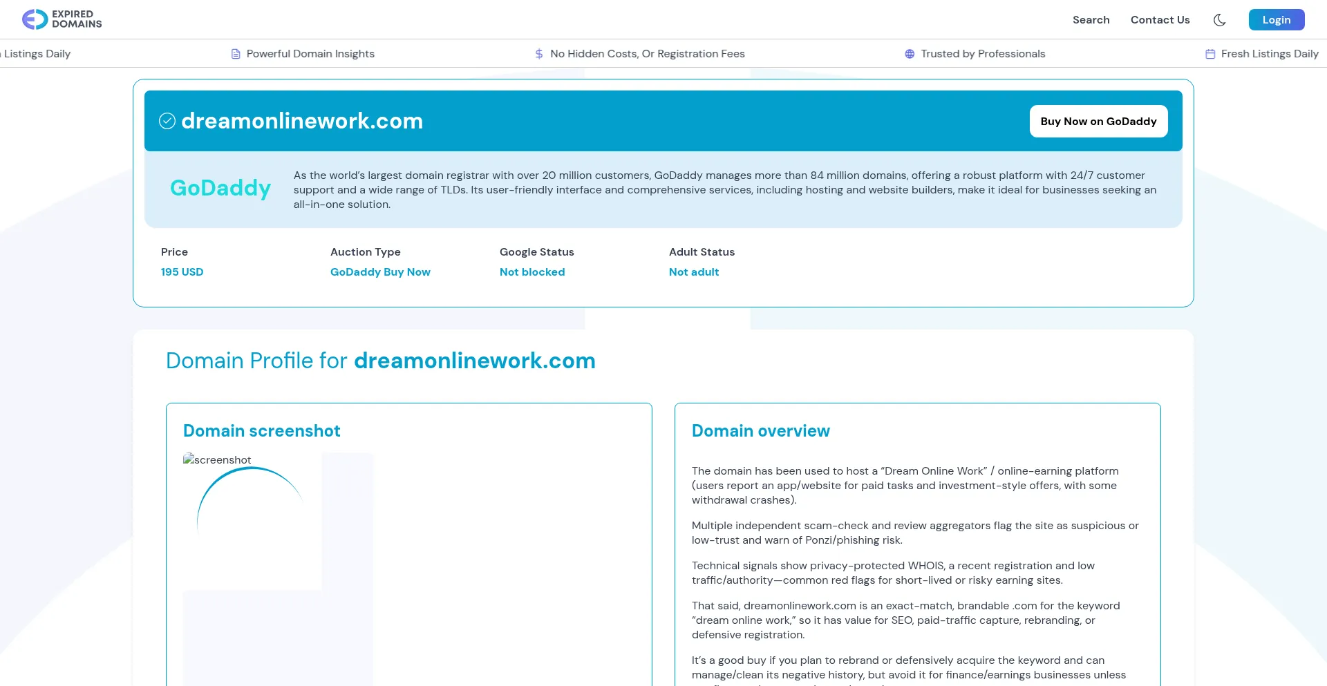 Dreamonlinework.com