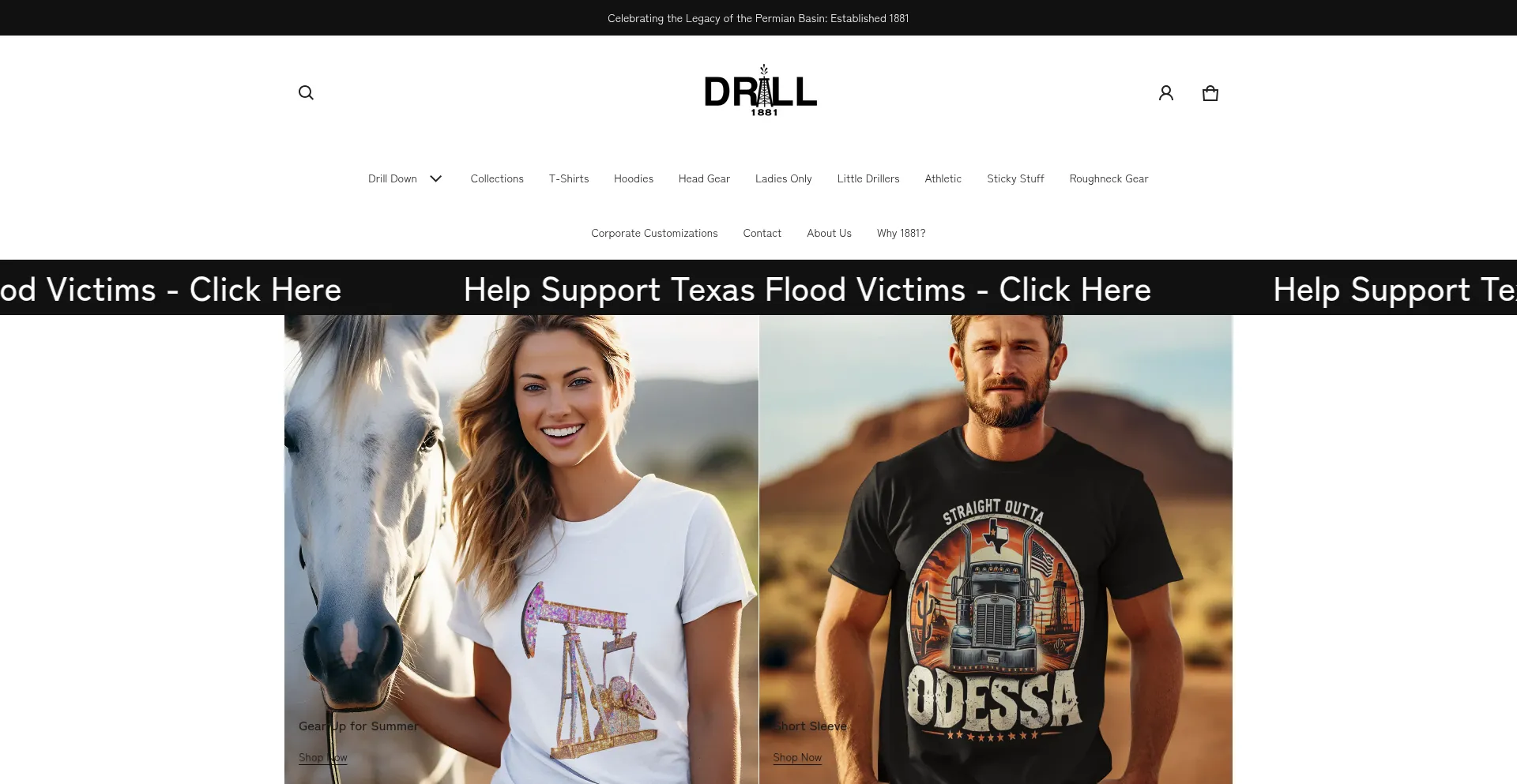 Website screenshot of Drill1881.com