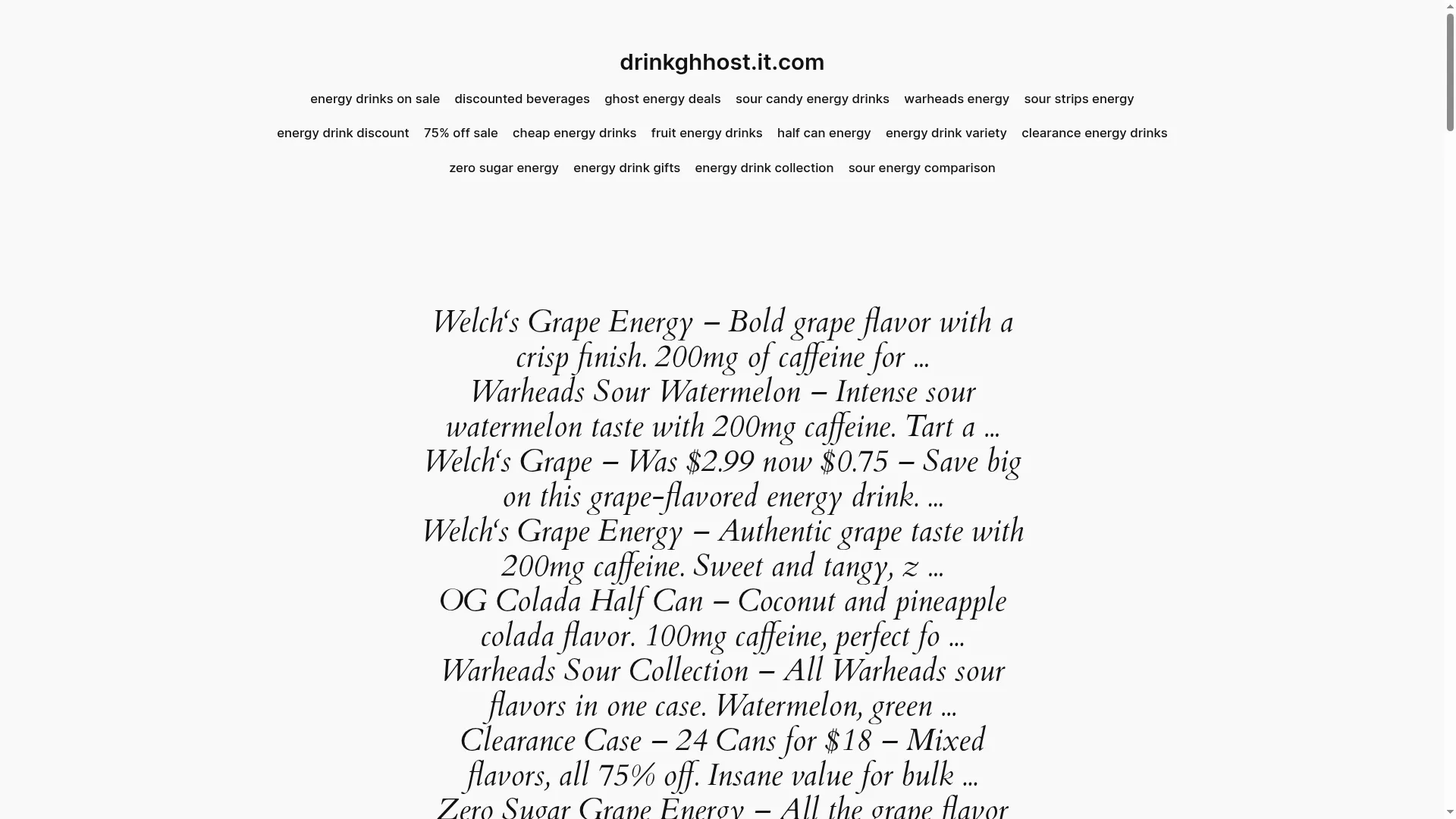 Drinkghhost.it.com