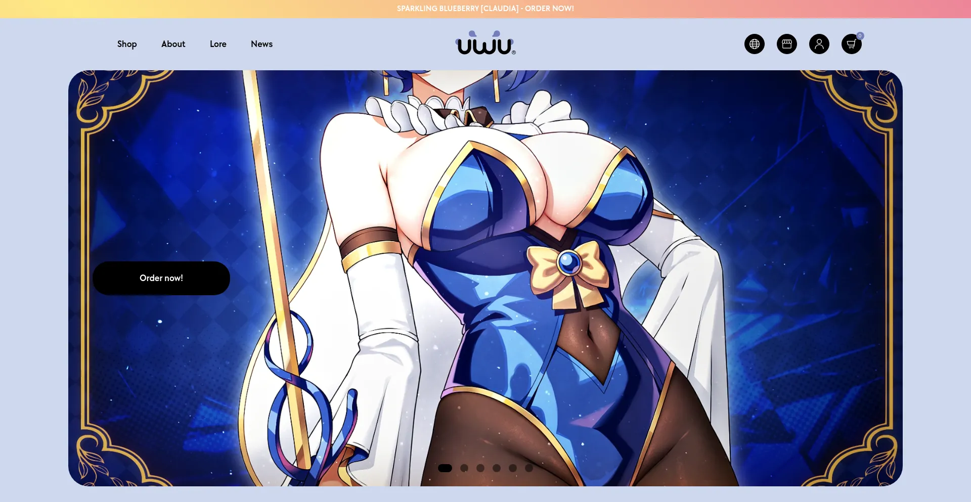 Website screenshot of Drinkuwu.com