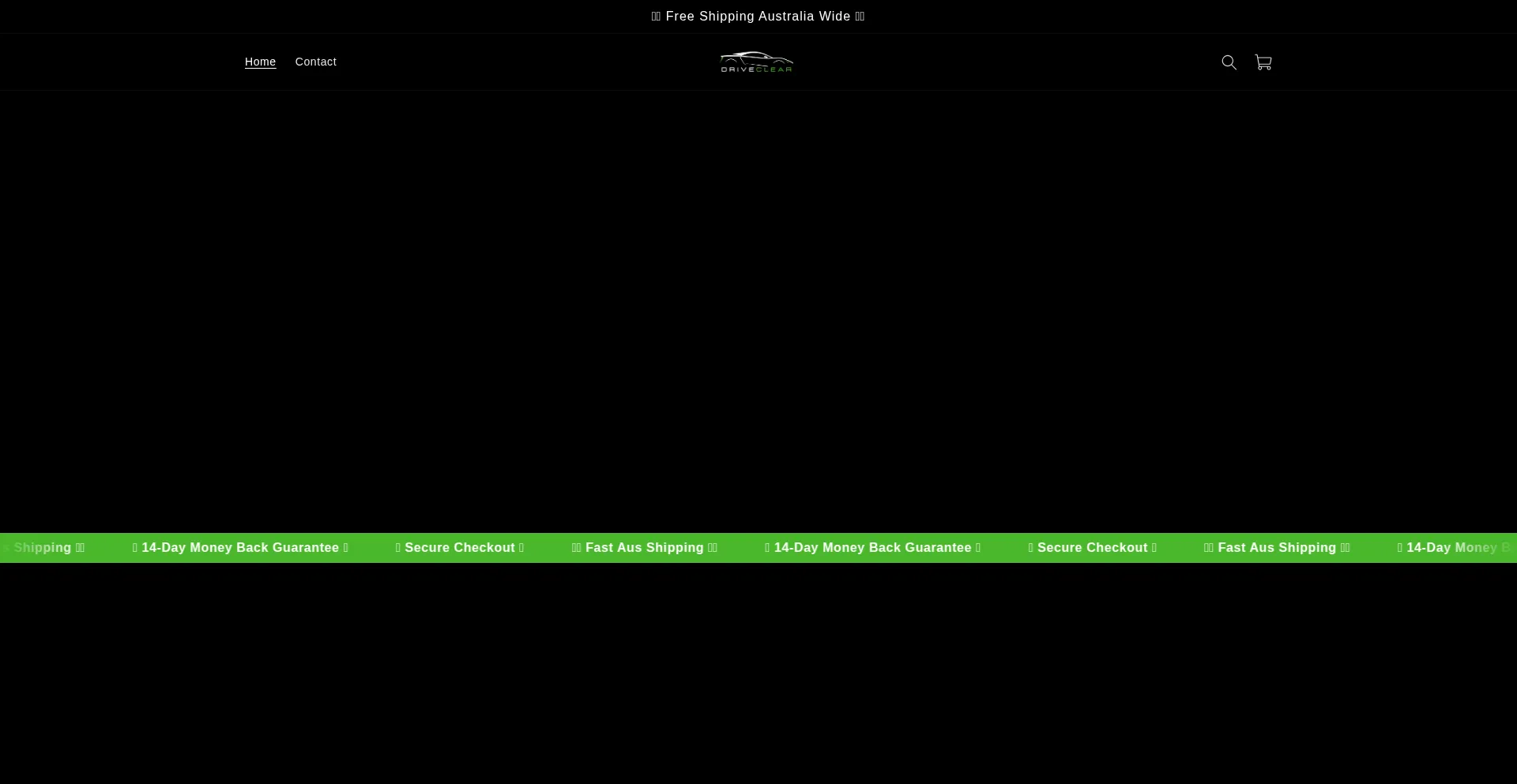 Website screenshot of Driveclear.com.au