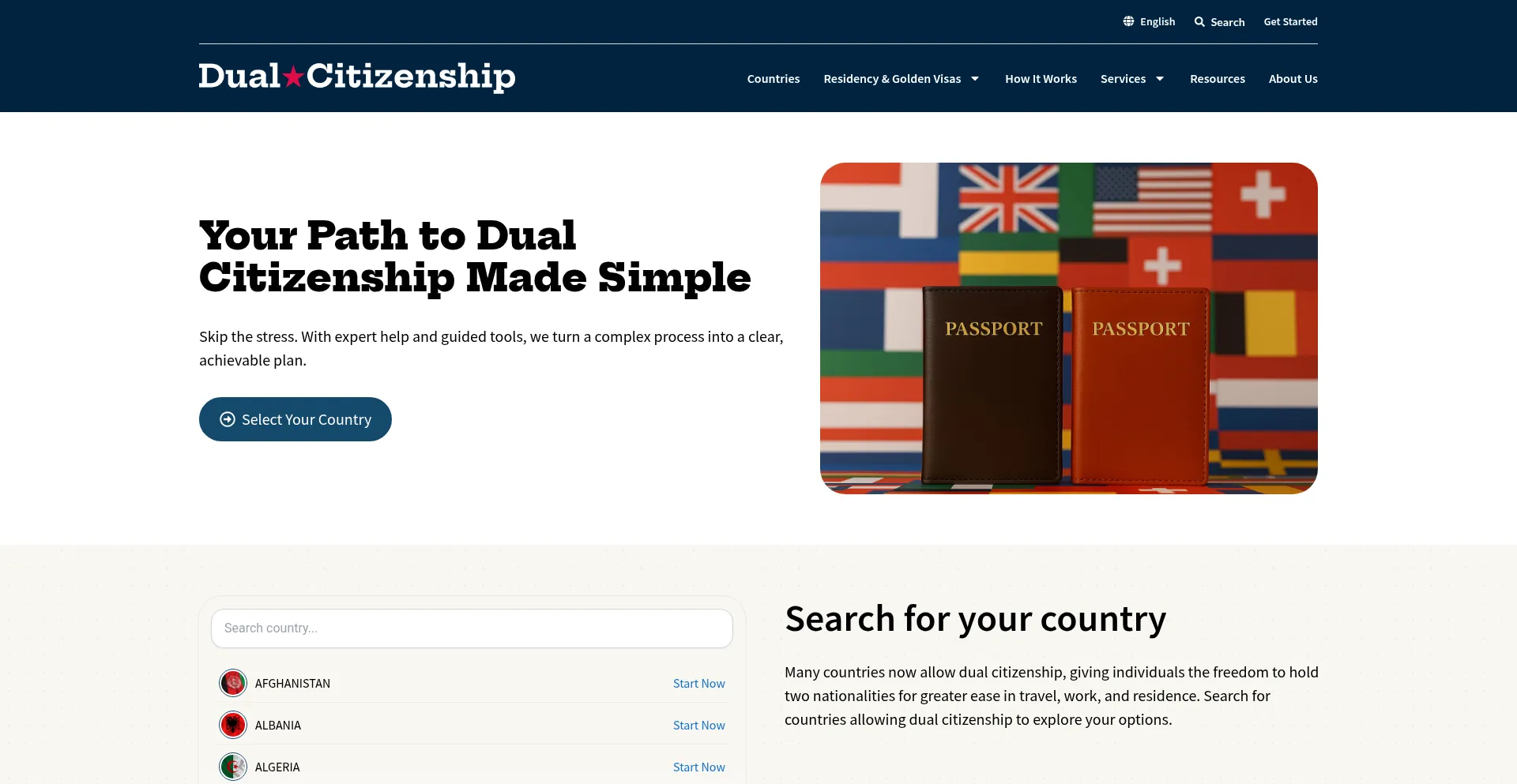Dualcitizenship.com Screenshot