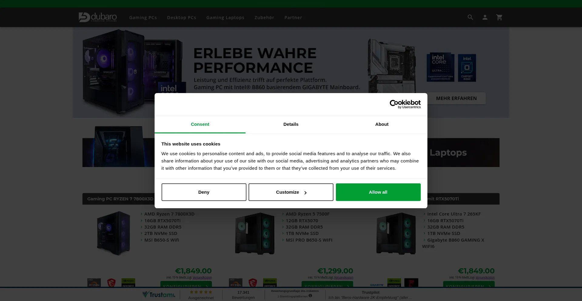 Dubaro.de Screenshot
