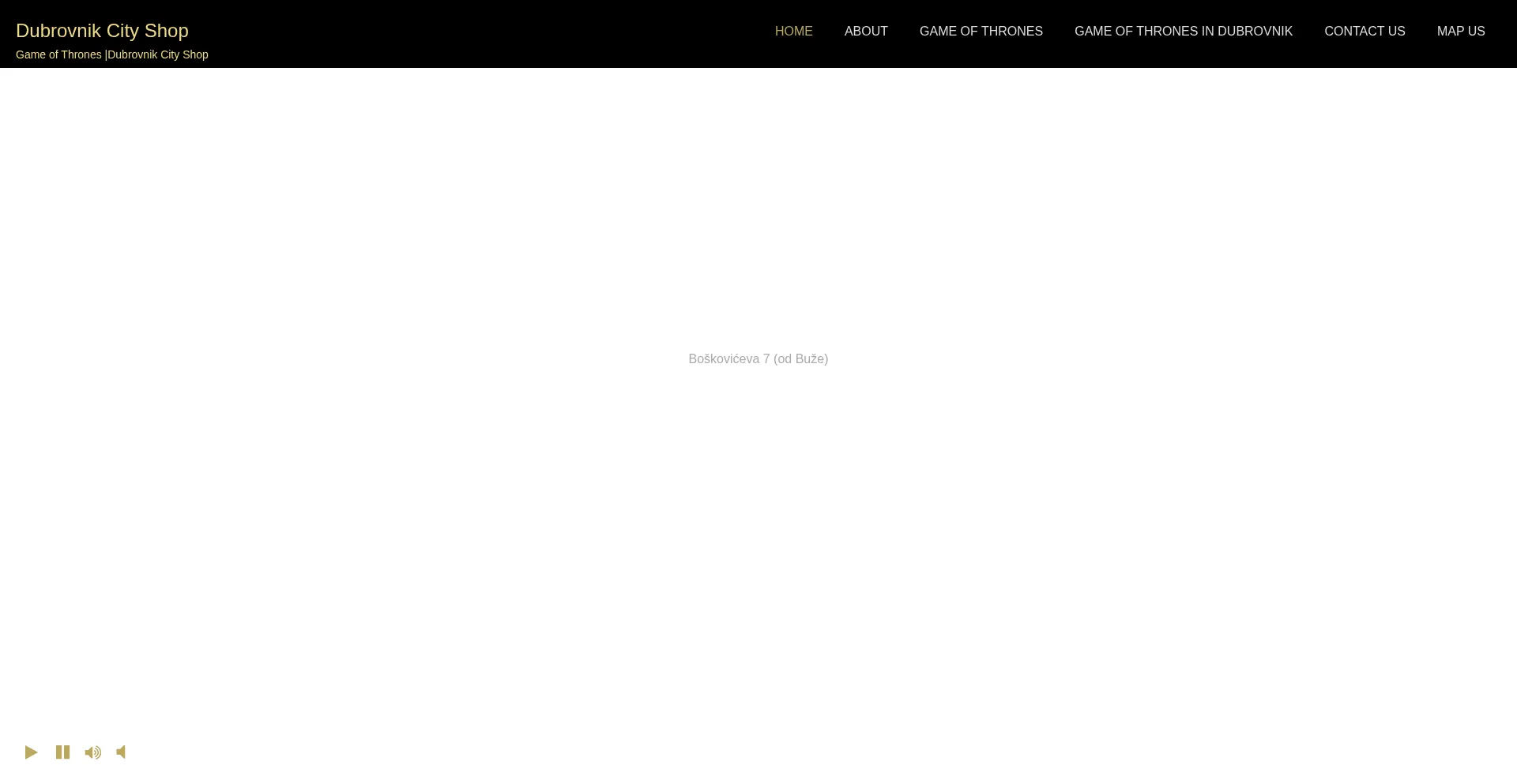 Website screenshot of Dubrovnikcityshop.com