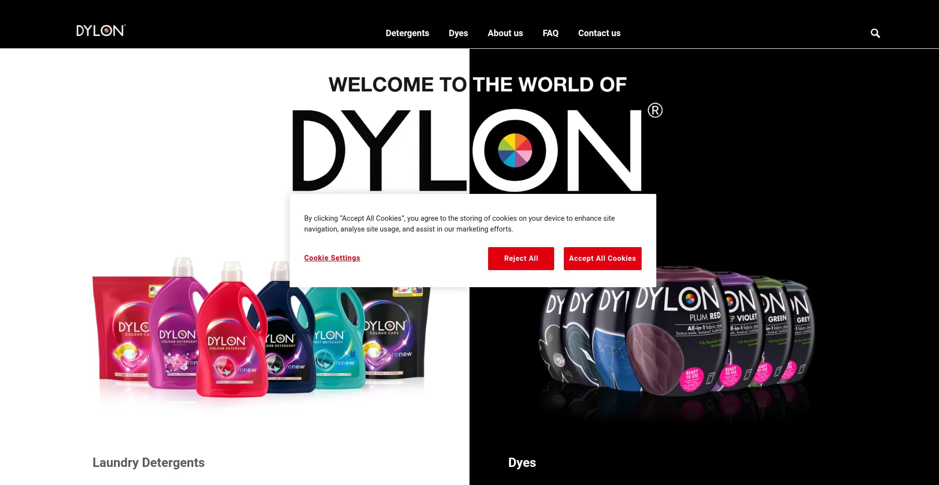 Dylon.co.uk Screenshot