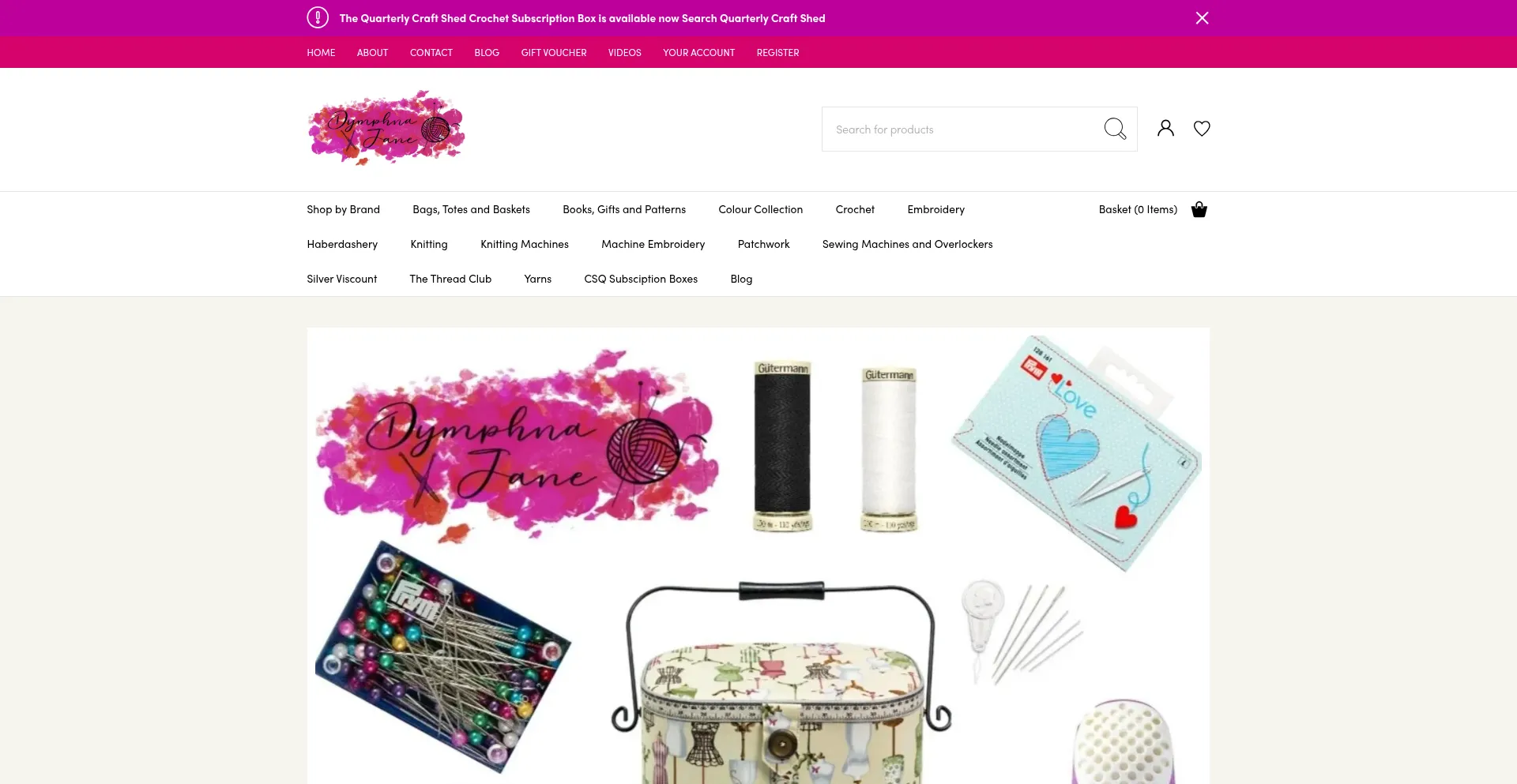 Website screenshot of Dymphnajane.co.uk