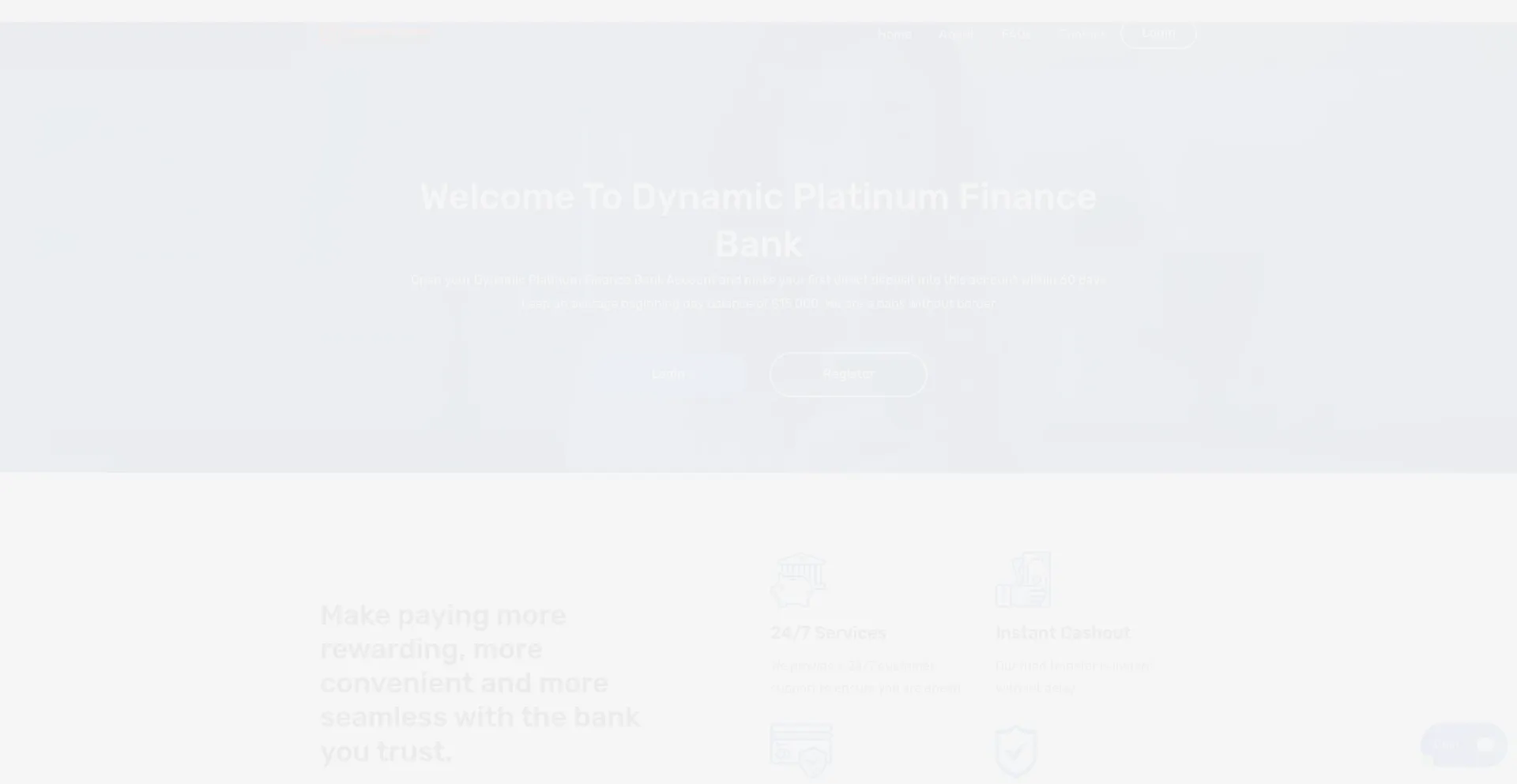 Website screenshot of Dynamicplatinumfinance.com