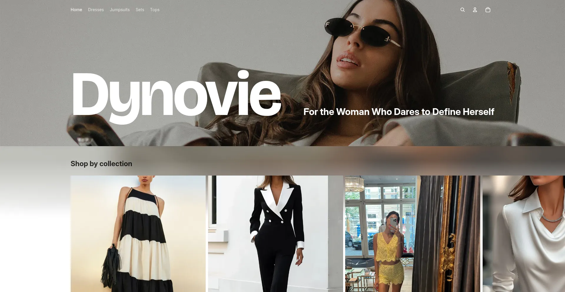 Website screenshot of Dynovie.com
